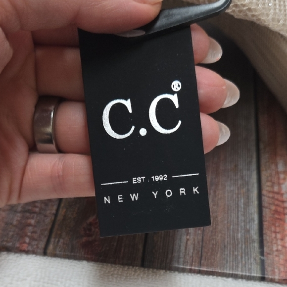 C.C Gold Rhinestone Mesh Cap - Picture 2 of 3